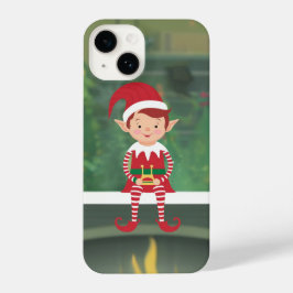 Funda Para iPhone 14 Navidades Elf en estuche Shelf iPhone / iPad
