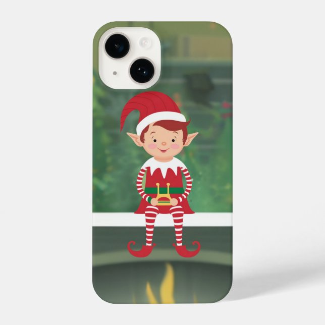 Funda Para iPhone Navidades Elf en estuche Shelf iPhone / iPad (Reverso )
