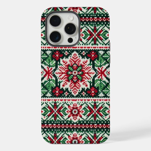 Funda Para iPhone Navidades/Feria de invierno isla roja y verde (Reverso )