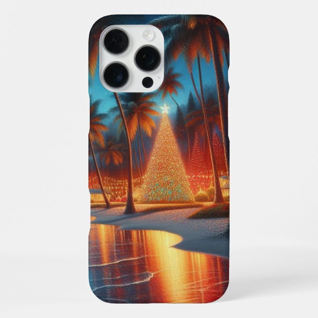Funda Para iPhone Navidades hawaianos/tropicales (Reverso )