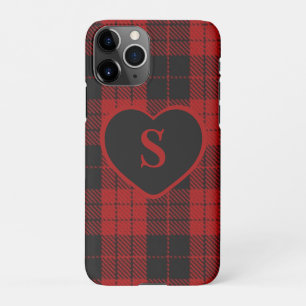 Funda Para iPhone 11Pro Navidades Monogramas de control con placa de búfal