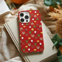 navidades patrón de casephone fondo regalos rojo