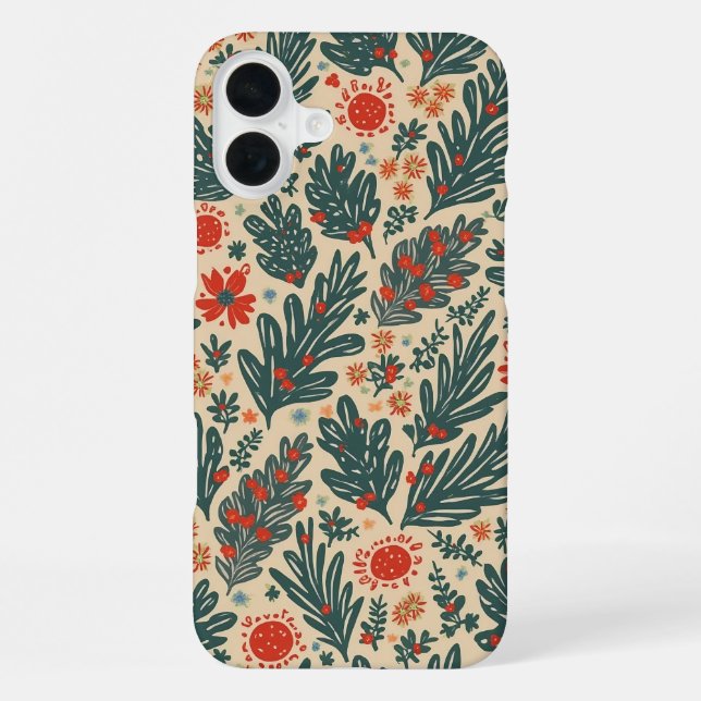 Funda Para iPhone Navidades patrón iphone 16 funda (Reverso )