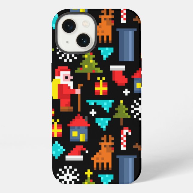 Funda Para iPhone Navidades Pixel (Reverso )