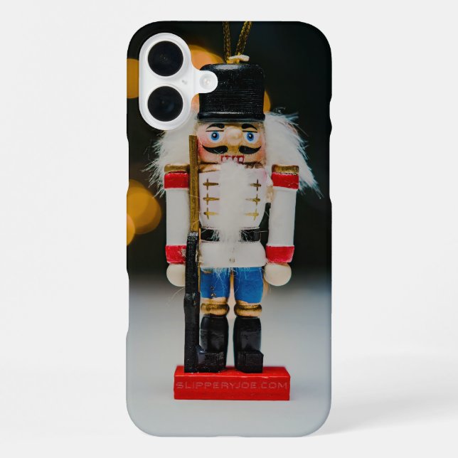 Funda Para iPhone Navidades SlipperyOrnamento figurio nutcracker de  (Reverso )