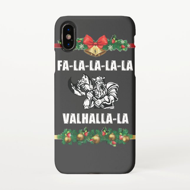 Funda Para iPhone Navidades Valhalla T-Shirt (Reverso)