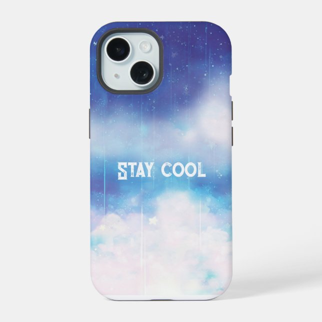 Funda para iPhone Nebulosa Azul Celeste (Reverso )