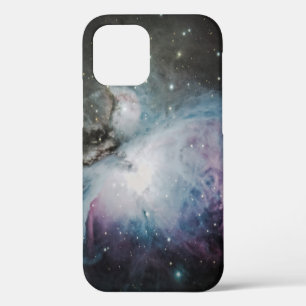 Funda Para iPhone 12 Nebulosa azul, gris y púrpura
