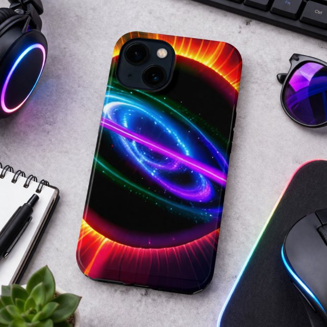 Funda Para iPhone Nebulosa neón futurista (Subido por el creador)