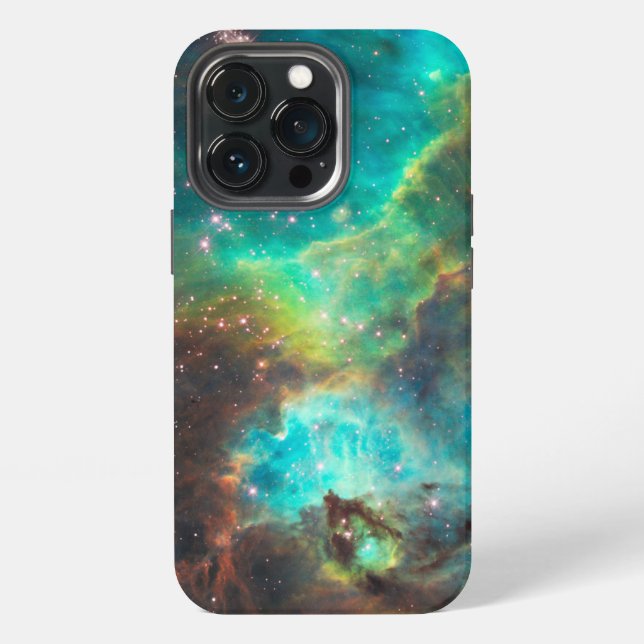 Funda Para iPhone Nebulosa Turquesa (Reverso )