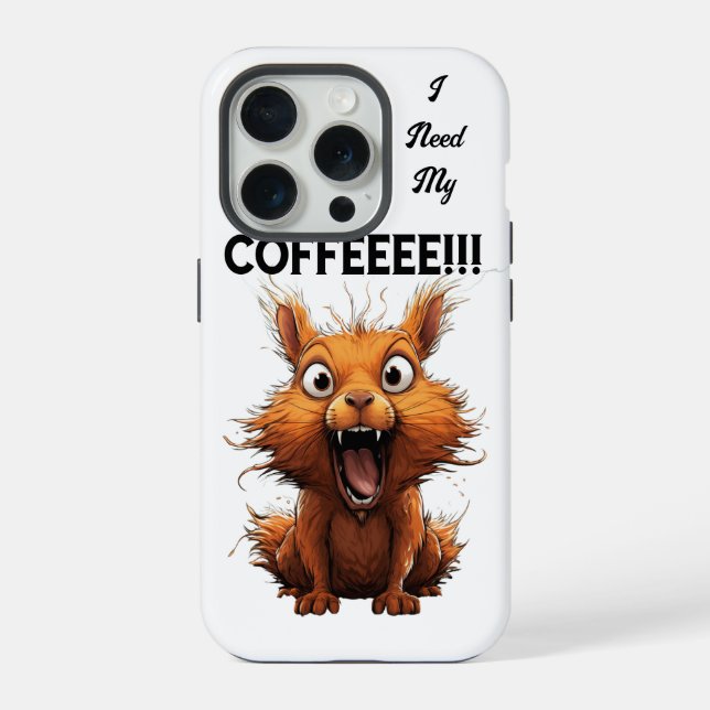 Funda Para iPhone Necesito mi café  (Reverso )