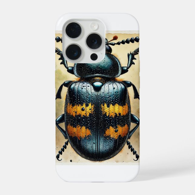 Funda Para iPhone Necrophila Beetle 110924IREF251 - Watercolor (Reverso )
