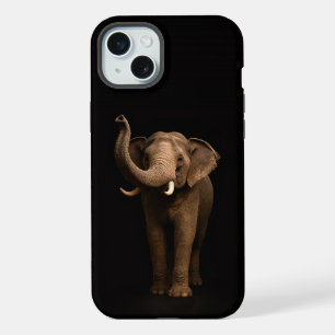 Negro 4 Luxe, Elefante Poderoso para iPhone 15 Plu