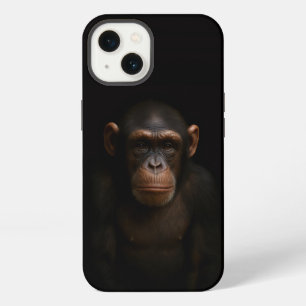 Negro 4 Luxe iPhone 13, Chimpancé Sereno