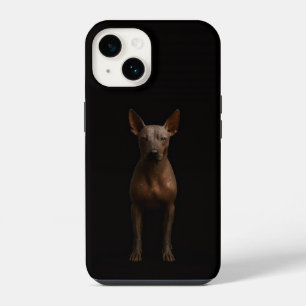 Funda Para iPhone 14 Negro 4 Luxe iPhone 14 Mate, Perro Pila Argentino