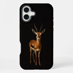 Funda Para iPhone 16 Plus Negro 4 Luxe iPhone 16 Plus, Gazella Elegante
