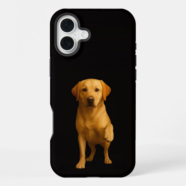 Funda Para iPhone Negro 4 Luxe iPhone 16 Plus, Labrador Tierno (Reverso )