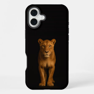 Funda Para iPhone 16 Plus Negro 4 Luxe iPhone 16 Plus, Noble Lioness