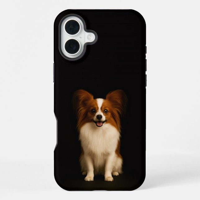 Funda Para iPhone Negro 4 Luxe iPhone 16 Plus, Papillon Refinado (Reverso )