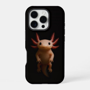 Funda Para iPhone 16 Pro Negro 4 Luxe iPhone 16 Pro, Ajolote Mexicano