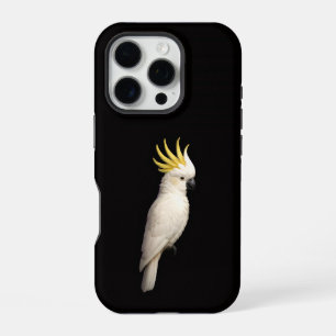 Funda Para iPhone 16 Pro Negro 4 Luxe iPhone 16 Pro, Cacatúa Crestada 