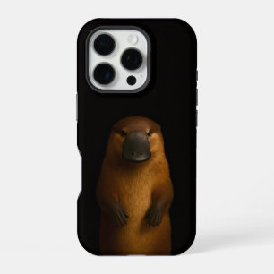 Funda Para iPhone 16 Pro Negro 4 Luxe iPhone 16 Pro, Elegante Ornitorrinco