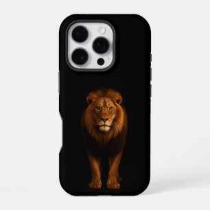 Funda Para iPhone 16 Pro Negro 4 Luxe iPhone 16 Pro, León Majestuoso