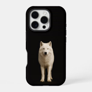 Funda Para iPhone 16 Pro Negro 4 Luxe iPhone 16 Pro, Lobo Ártico Marfil