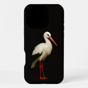 Funda Para iPhone 16 Pro Max Negro 4 Luxe iPhone 16 Pro Max, Cigüeña Elegante