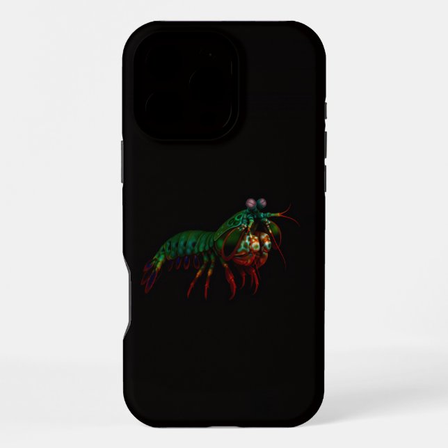Funda Para iPhone Negro 4 Luxe iPhone 16 Pro Max, Gamba de Mantis (Reverso )
