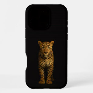 Funda Para iPhone 16 Pro Max Negro 4 Luxe iPhone 16 Pro Max, Majestuoso Leopard