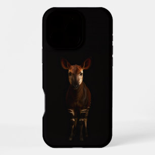 Funda Para iPhone 16 Pro Max Negro 4 Luxe iPhone 16 Pro Max, Okapi del Bosque