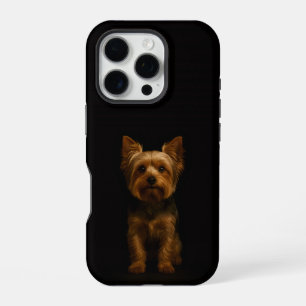 Funda Para iPhone 16 Pro Negro 4 Luxe iPhone 16 Pro, Yorkshire Terrier