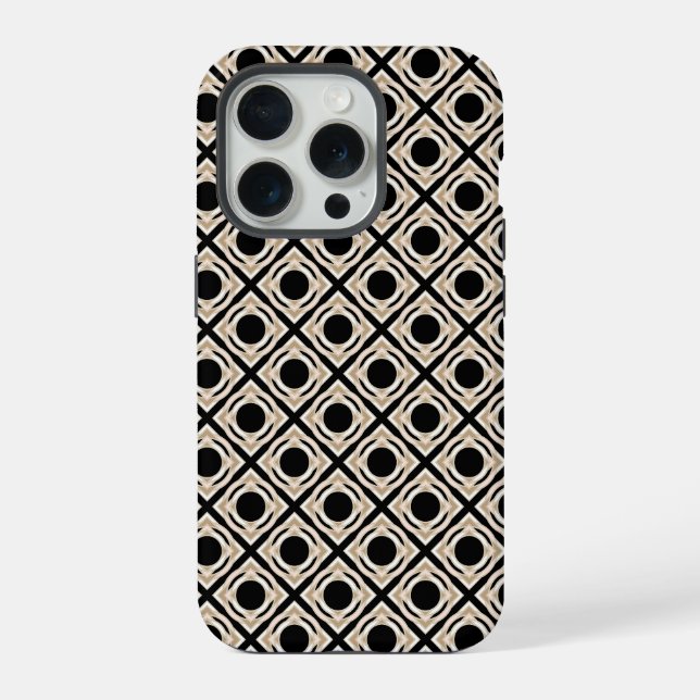 Funda Para iPhone Negro y bronceado (Reverso )