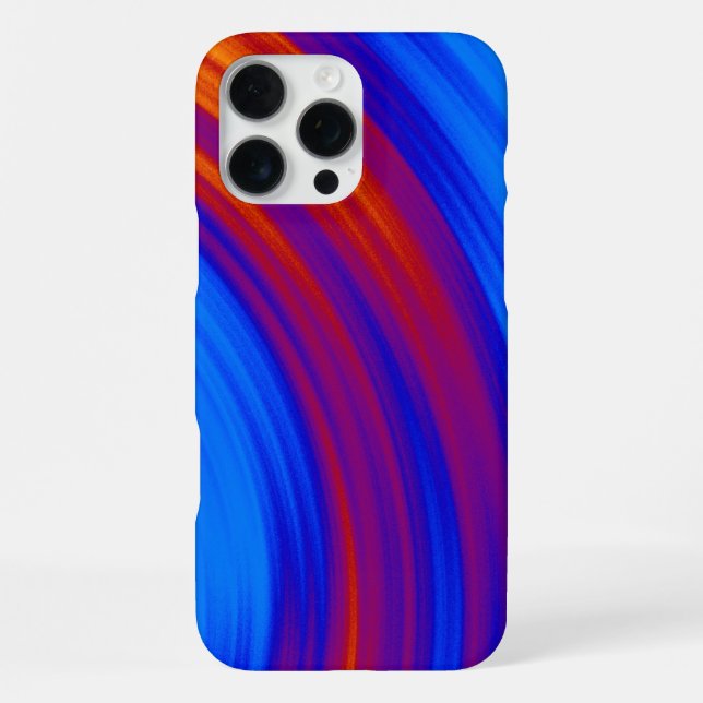 Funda Para iPhone Neon Blue Naranja rojo amarillo (Reverso )