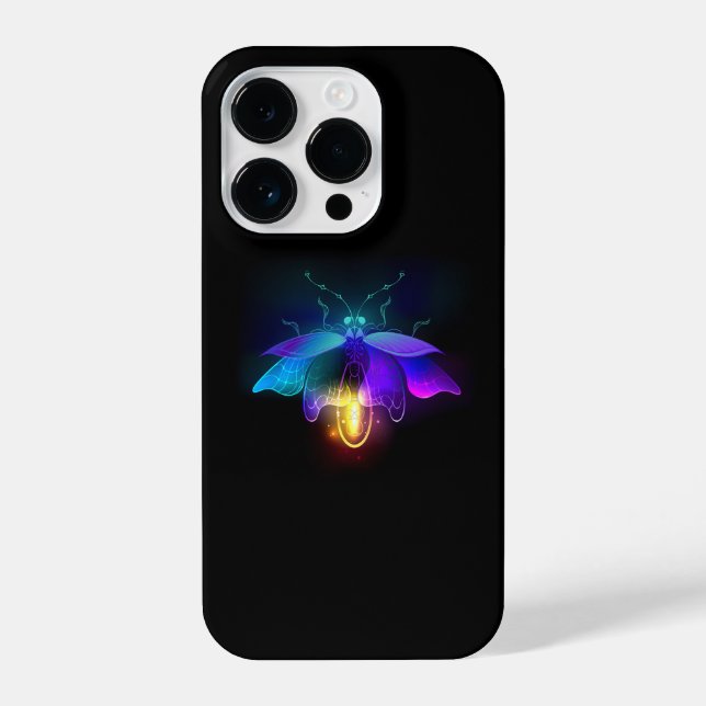 Funda Para iPhone Neon Firefly en negro (Reverso )