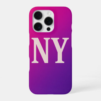 Funda Para iPhone 16 Pro Neon Skyline NY - Negrita y Moda