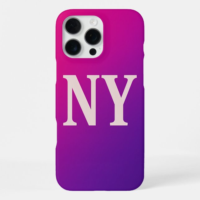 Funda Para iPhone Neon Skyline NY - Negrita y Moda (Reverso )