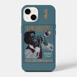 Funda Para iPhone 14 New Orleans Music casos de teléfono con nombres pe
