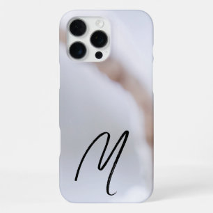 Funda Para iPhone 16 Pro Max Nieve de invierno brillante negra y blanca