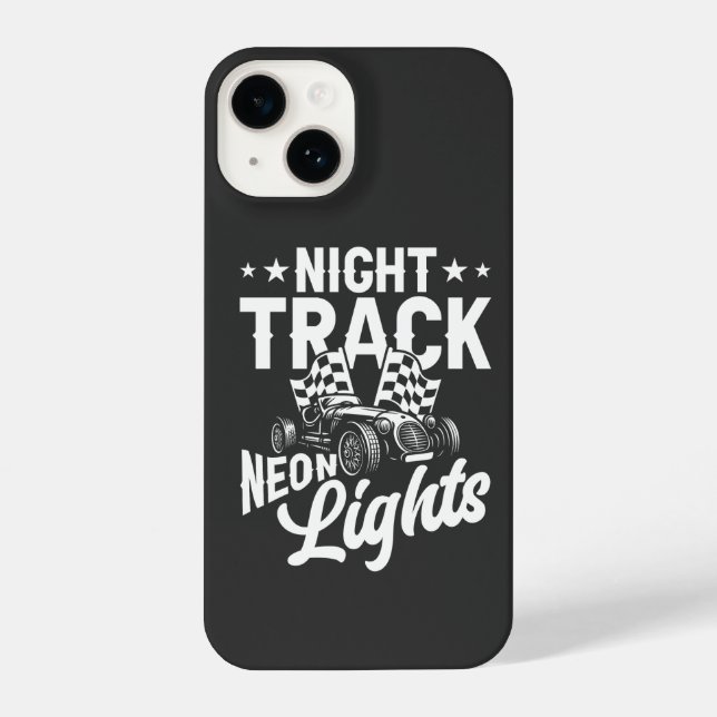 Funda Para iPhone Night Track Neon Lights White Formula 