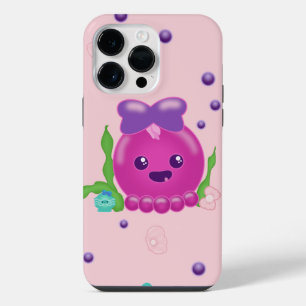 Funda Para iPhone 14 Pro Max Niña Bebé Pulpo Kawaii