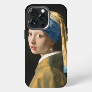 Funda Para iPhone 13 Pro Niña con un pendiente de perla por Johannes Vermee