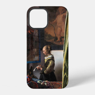 Funda Para iPhone 12 Niña leyendo una carta en una ventana abierta, Ver