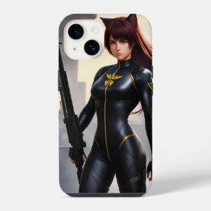 Funda Para iPhone 14 Niña soldado de alto y fuerte