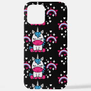 Funda Para iPhone 12 Pro Max Niñas Unicorn Pony