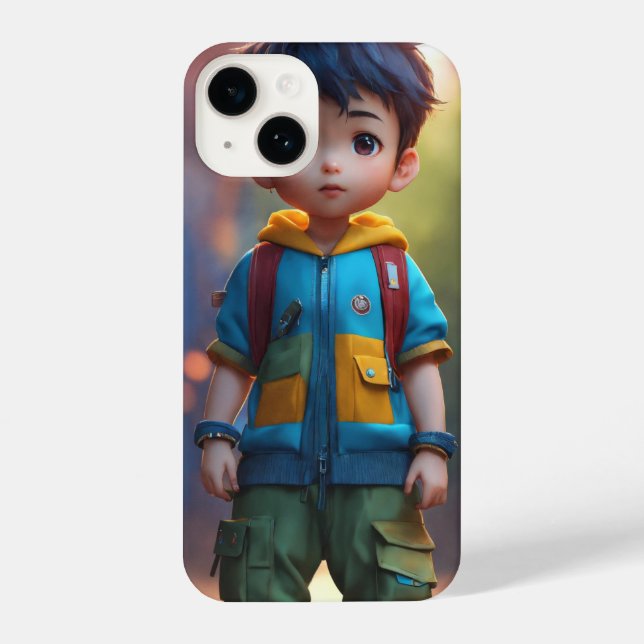 Funda Para iPhone niño pequeño y lindo (Reverso )