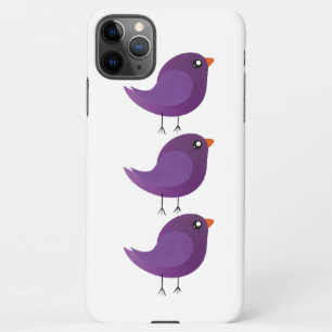 Funda Para iPhone 11Pro Max Niños adorables pájaros