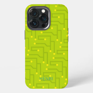 Funda Para iPhone 13 Pro Niños de placa de circuito NOMBRE Tecnología infor