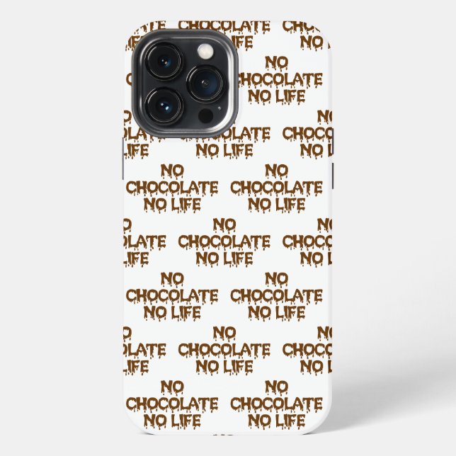 FUNDA PARA iPhone NO CHOCOLATE NO VIDA (Reverso )